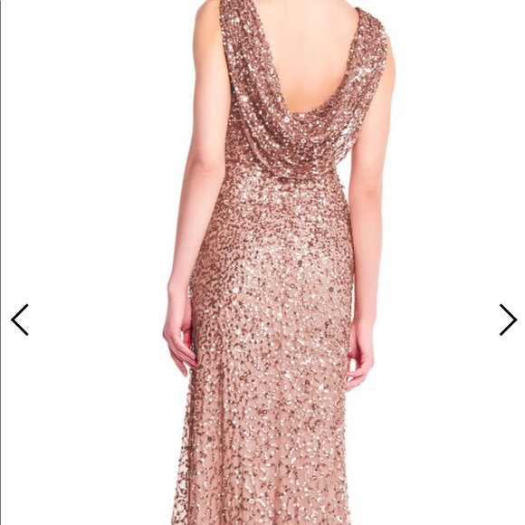 Silver woman’s formal dress size 16 - Picture 5 of 8